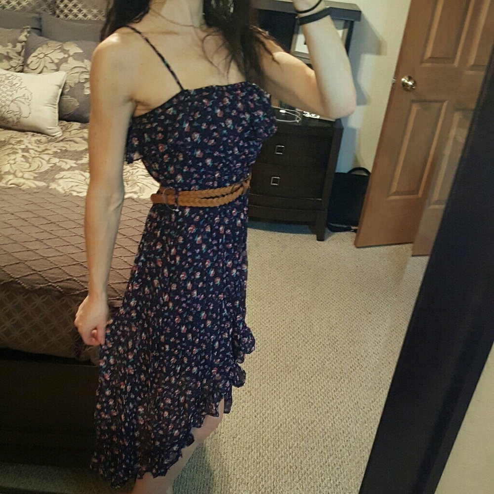 High Low Floral Sun Dress